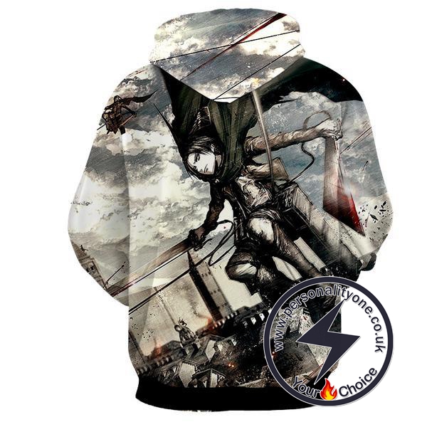 Attack On Titan - Levi Ackerman 3D - Attack On Titan Hoodies